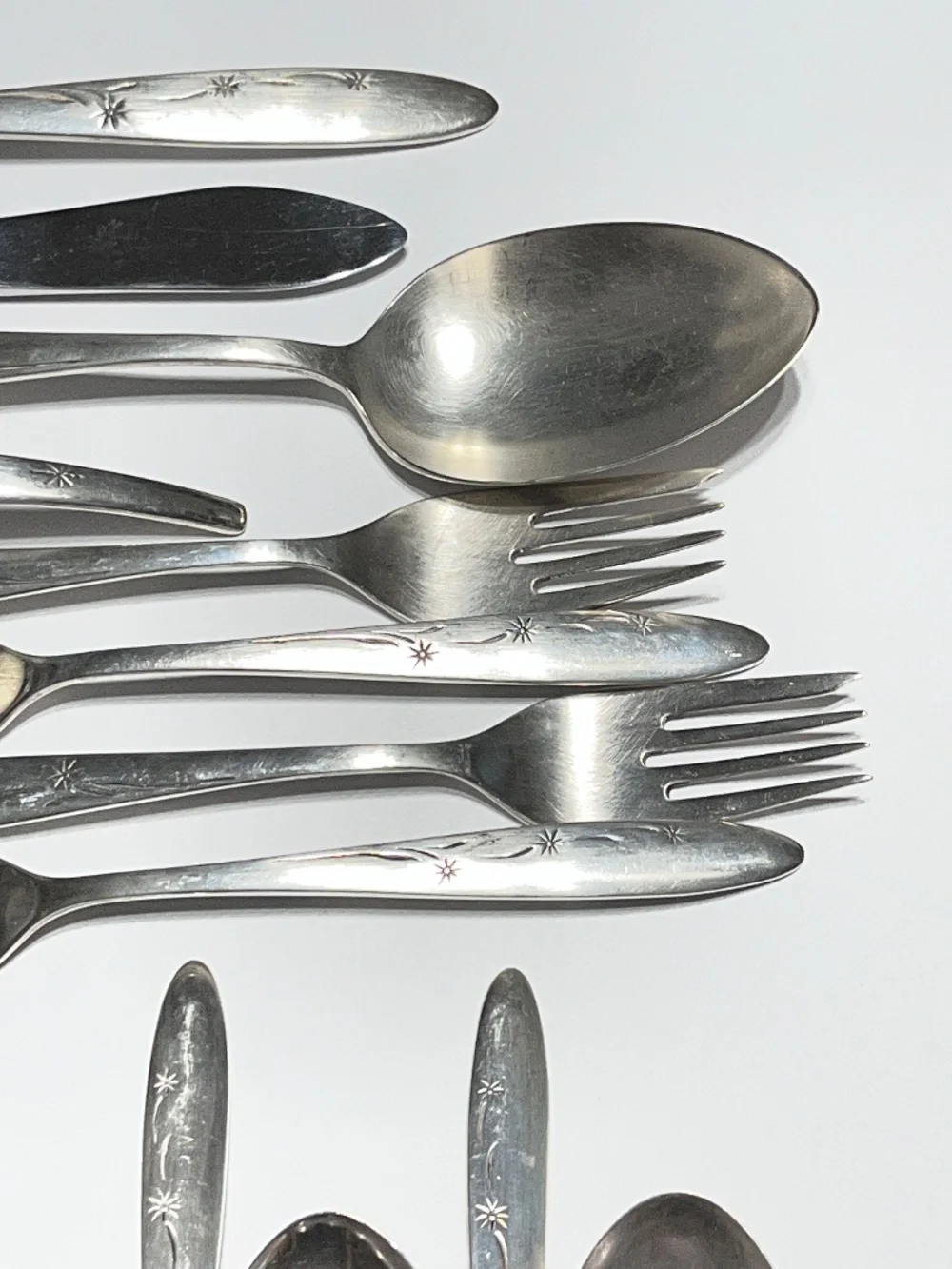 Sterling Silver Lot Good or Scrap 1014g Gorham Celeste & Stardust Flatware